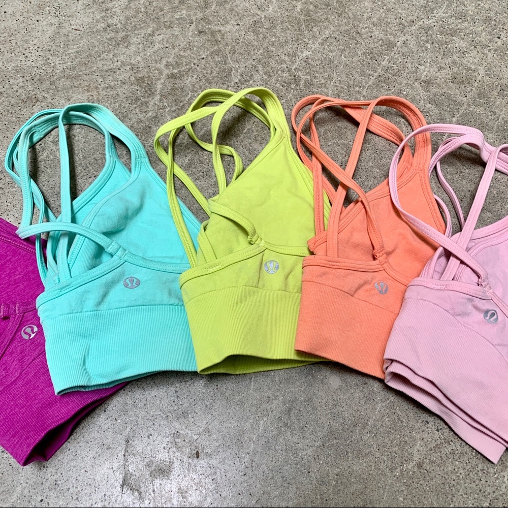 Lululemon Lot of 5 Seamlessly Plunge Sports Bras - Picture 2 of 3